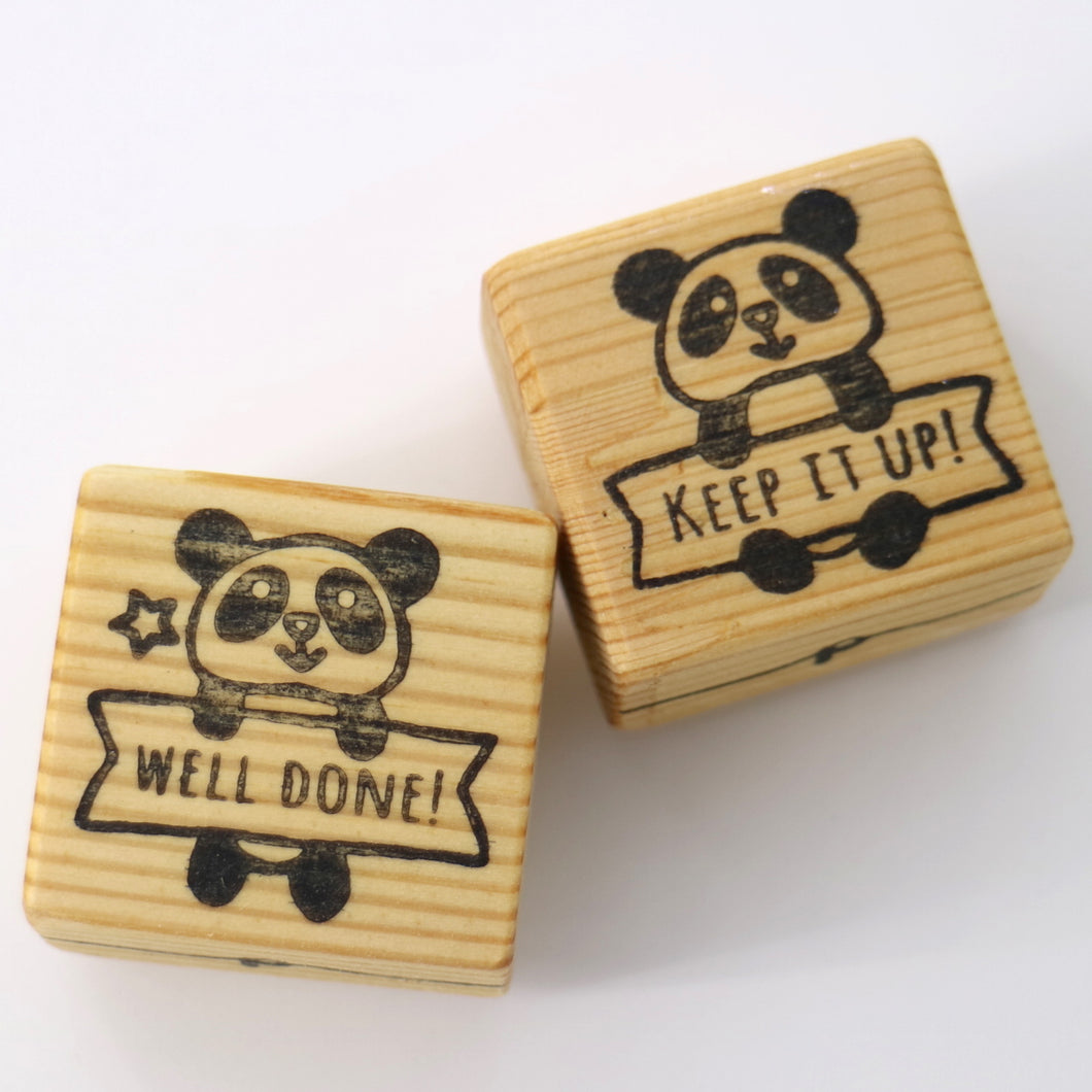 Teacher Stamps - Well Done Keep it Up Panda