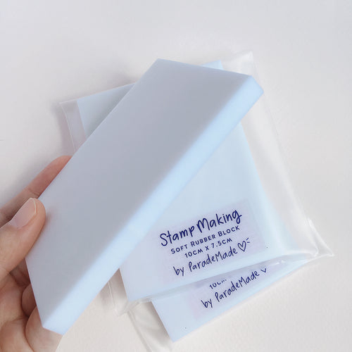 soft rubber block for stamp carving parademade