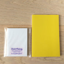 Yellow Practice Block for Stamp Carving (incl tracing paper)
